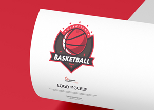 Free-Premium-Curved-Paper-Logo-Mockup-300
