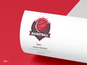 Free-Premium-Curved-Paper-Logo-Mockup-600