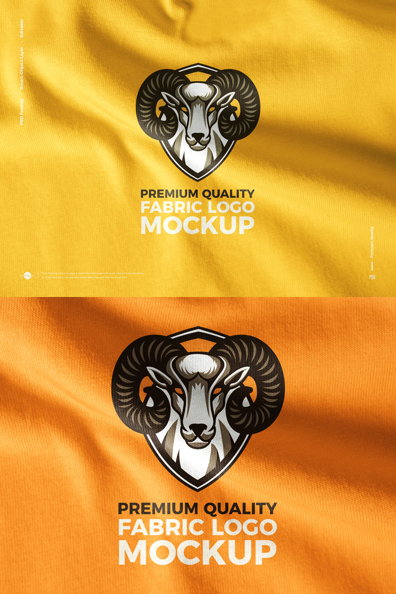 Free-High-Quality-Branding-Fabric-Logo-Mockup