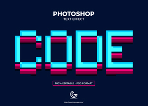 Free-Code-Photoshop-Text-Effect-300