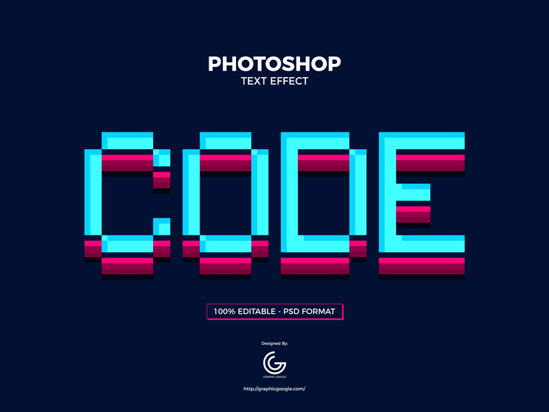 Free-Code-Photoshop-Text-Effect