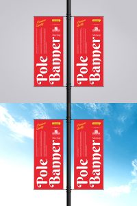 Free-Outdoor-Advertising-Pole-Banner-Mockup