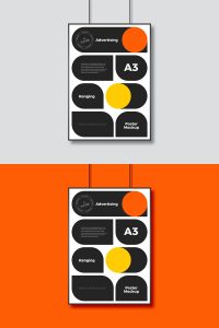 Free-A3-Hanging-Poster-Mockup