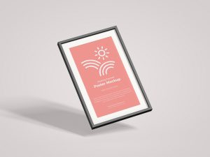 Free-Floating-Framed-Poster-Mockup