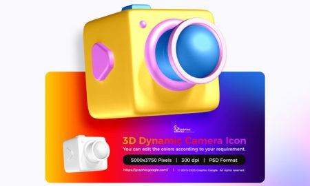 Free-PSD-3D-Dynamic-Camera-Icon-300