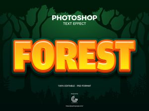 Free-Forest-Photoshop-Text-Effect