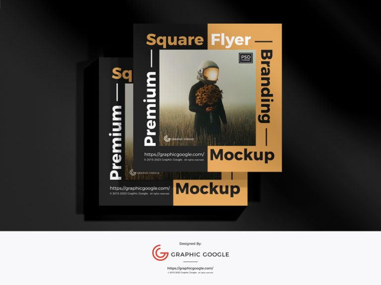 Free Premium Branding Square Flyer Mockup - Graphic Google - Tasty ...
