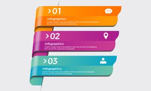 Free-Infographic-Template-with-Ribbons-Banners-300