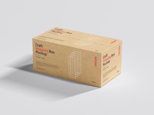 Free-Craft-Shipping-Box-Mockup