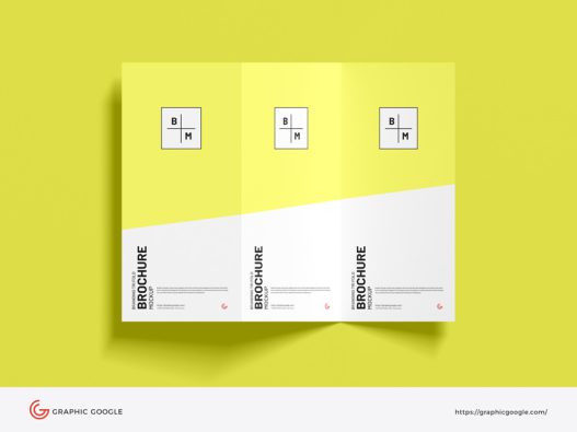 Free PSD Branding Tri Fold Brochure Mockup - Graphic Google - Tasty ...