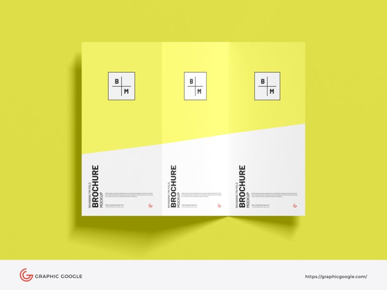 Free PSD Branding Tri Fold Brochure Mockup - Graphic Google - Tasty ...