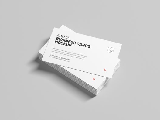 Free Stack of Business Cards Mockup - Graphic Google - Tasty Graphic ...