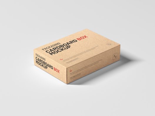 Free Packaging Cardboard Box Mockup - Graphic Google - Tasty Graphic ...