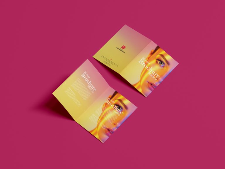 Free A4 Bi-Fold Brochure Mockup - Graphic Google - Tasty Graphic ...