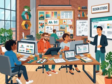 Graphic Design Team Illustration