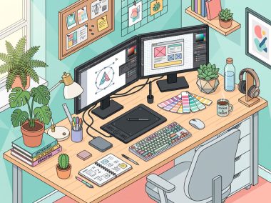 Graphic-Designer-Desk-&-Workspace-Illustration
