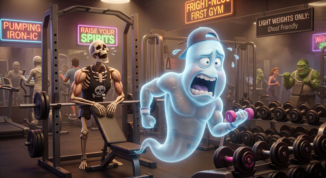 Halloween-Ghost-at-the-Gym