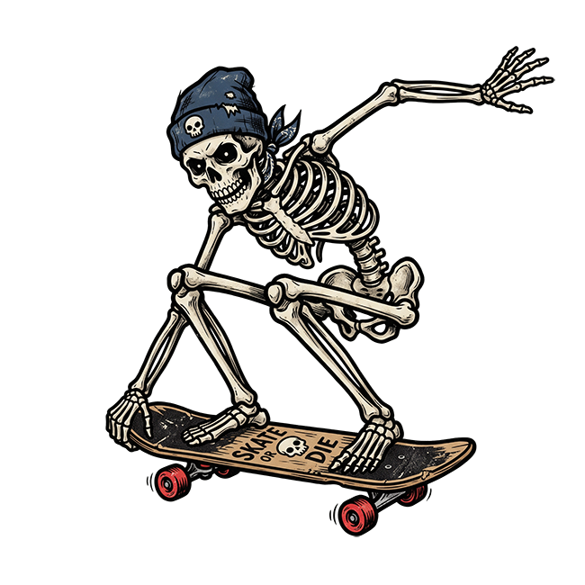 Skeleton-Skateboarder