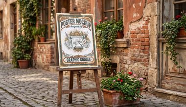 Free-Rustic-Easel-Poster-Mockup